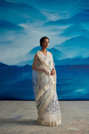 Ambrosia Organza Saree With Peticot Ambrosia Organza Saree With Peticot