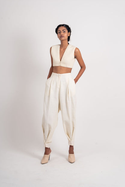 Textured Ankle Loop Pant